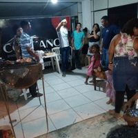 Comemoraçao com um churrasco