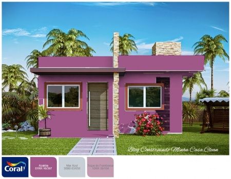 Modelo de casa e cor