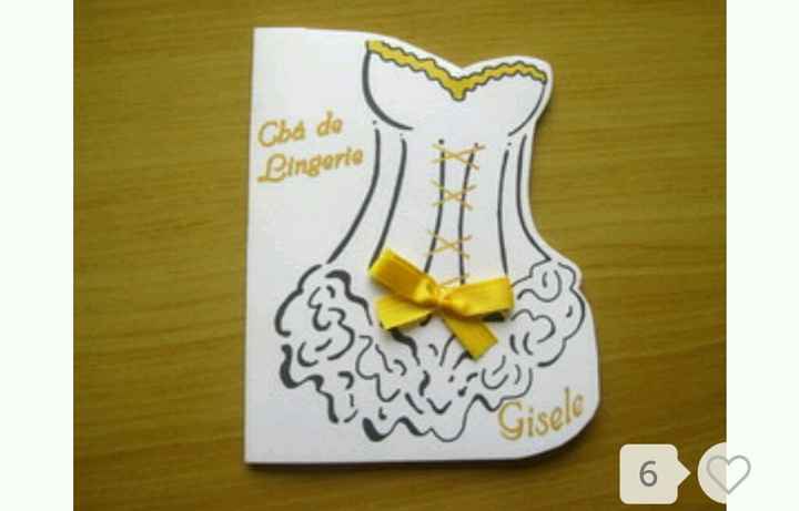 Ideias de convite para  chá de lingerie - 1