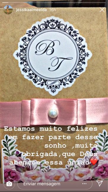 Entrega das caixinhas dos padrinhos (1-primeiro casal) - 2