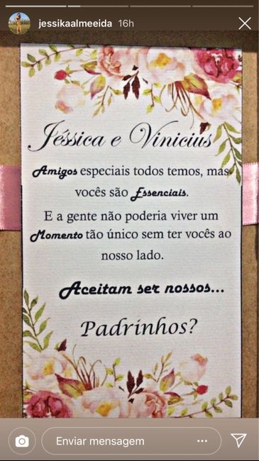Entrega das caixinhas dos padrinhos (1-primeiro casal) - 3