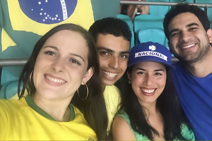 Momento descontração com o amor. Jogo do Brasil (arena Fonte Nova) - 4