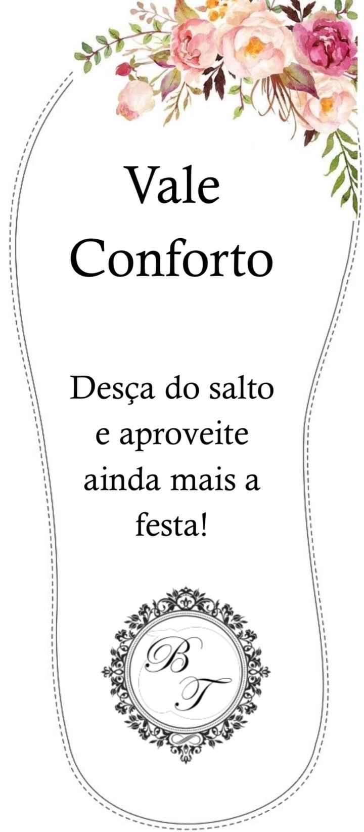 Chinelo para as convidadas - 1