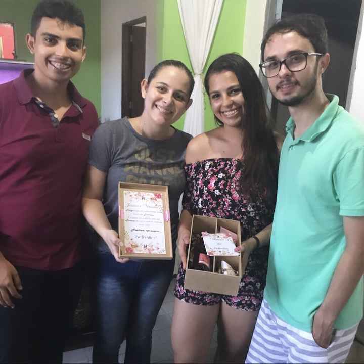 Entrega das caixinhas dos padrinhos (1-primeiro casal) - 1