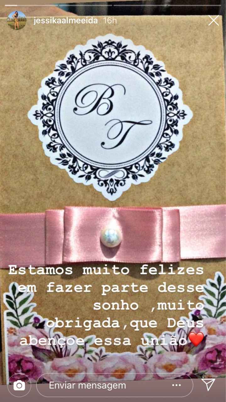 Entrega das caixinhas dos padrinhos (1-primeiro casal) - 2
