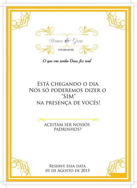 convites padrinhos