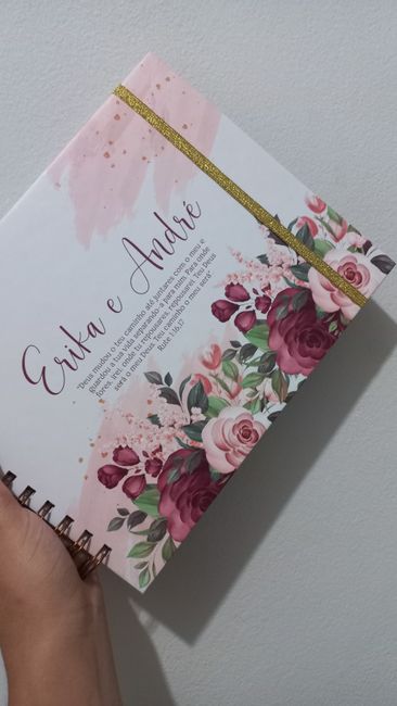 Você tem um diário/planner/agenda da noiva? 1
