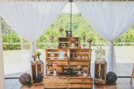 Vamos nos inspirar?  casamento rústico. - 5