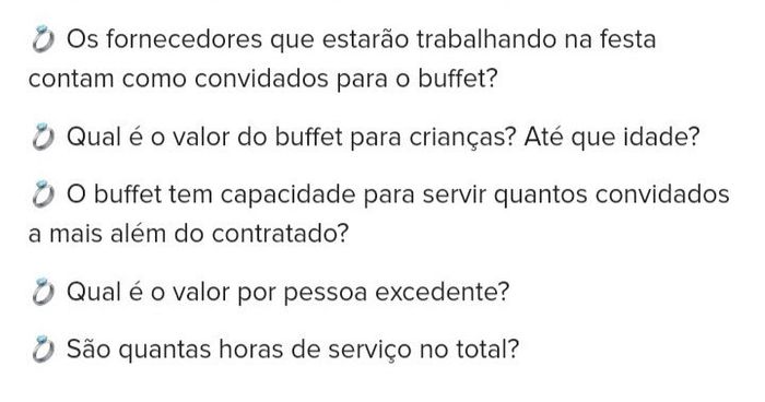 Perguntas a serem feitas antes de fechar um Buffet 3