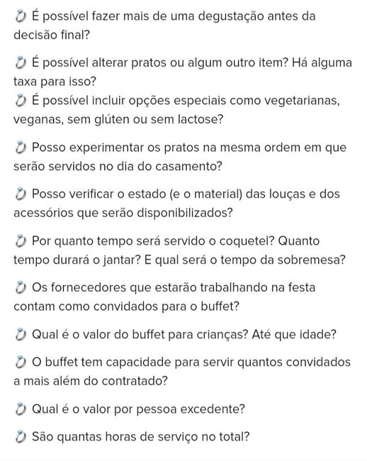 Quais os principais pontos para escolher o Buffet do casamento? 1