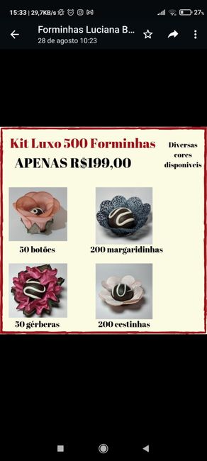 Ajudinha em relação a quantidade de docinhos 🍩🍫 1