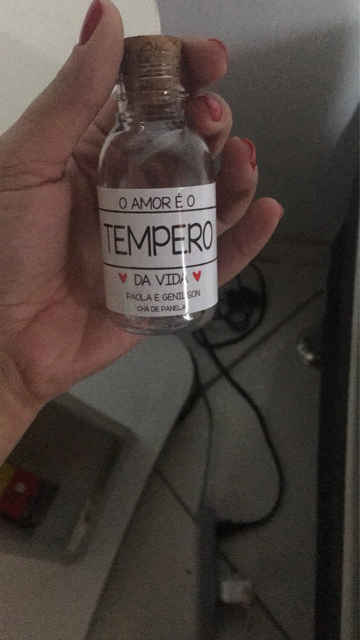 Tempero do amor! Lembrança chá de panela diy - 1