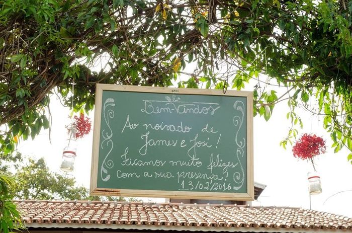 plaquinha para recepção