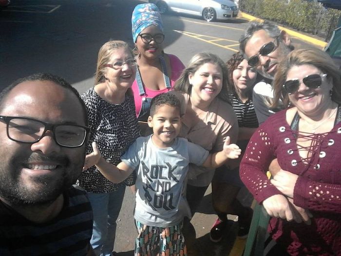 Almoço com a família em Piracicaba. 