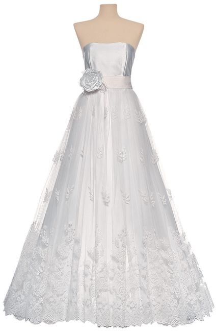 Vestido Acinturado em A com detalhes na barra