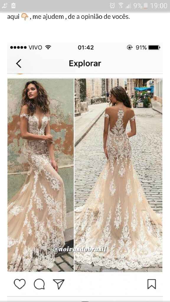  Vestido de noiva com forro nude....o que acham? - 1