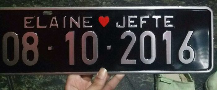Robe, tubete arroz e placa de carro - 2
