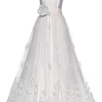 Vestido Acinturado em A com detalhes na barra