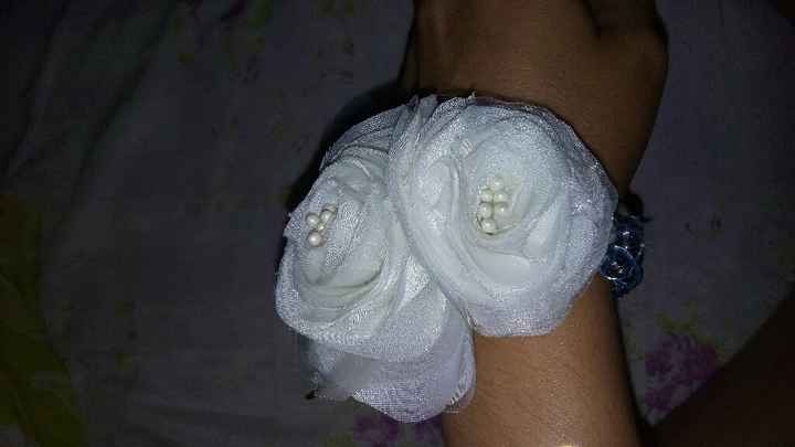 Meu corsage está pronto! \o/ - 2