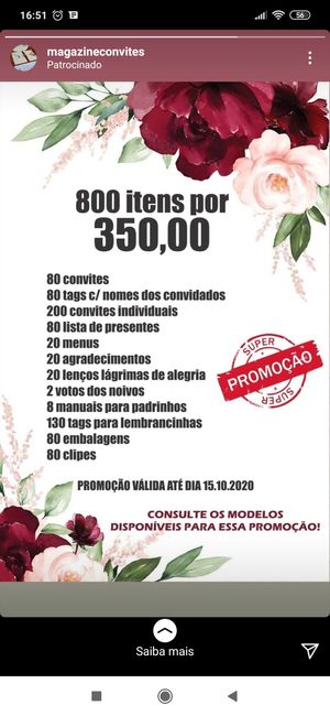 Convites casamento - 1