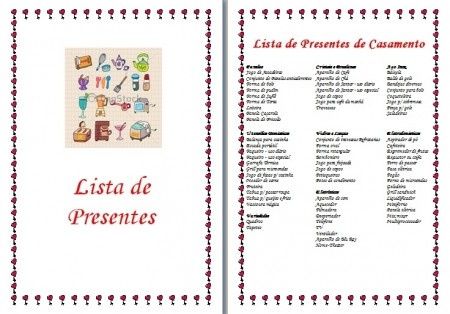 Lista de Presentes (Casamento)