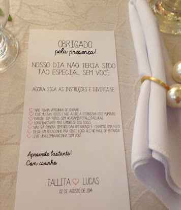 O que colocar na mesa dos convidados???? - 1