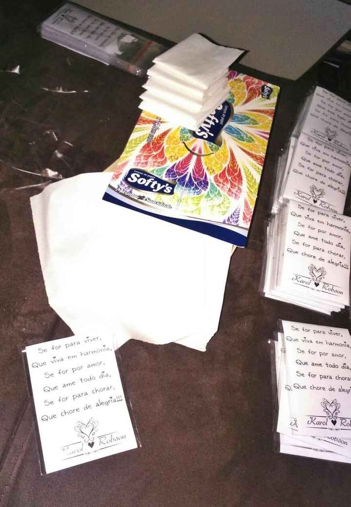 Lenços dobrado
