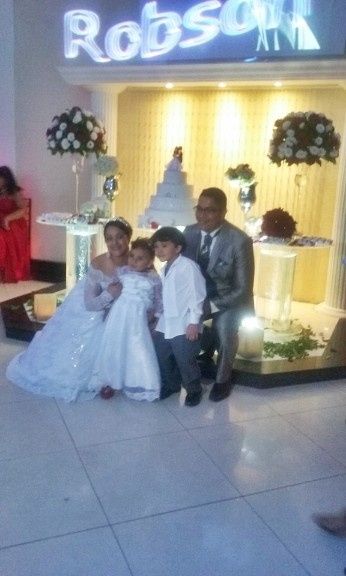 Foto com os noivinhos