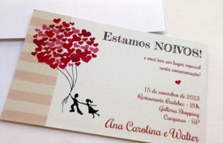 Convite de Noivado 5