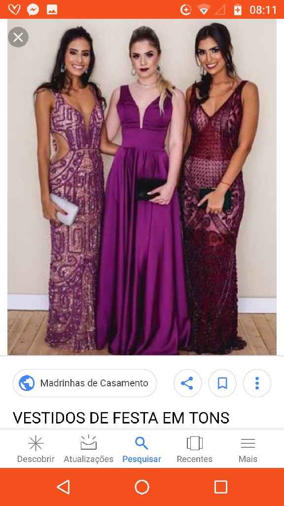 Qual cor escolho para as madrinhas - 2