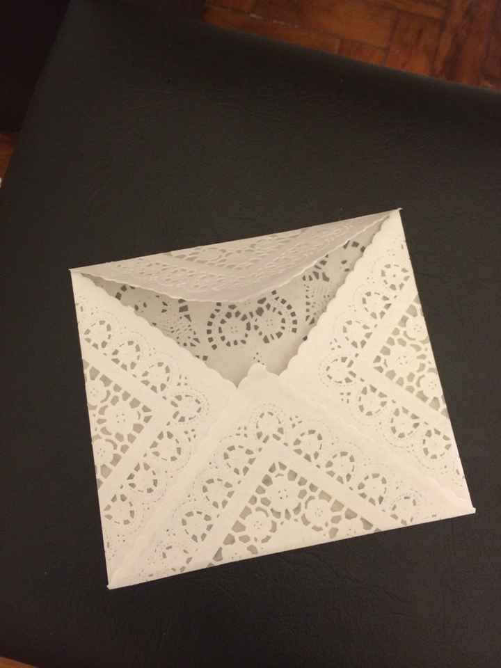 DYI - Convite de papel rendado - 1