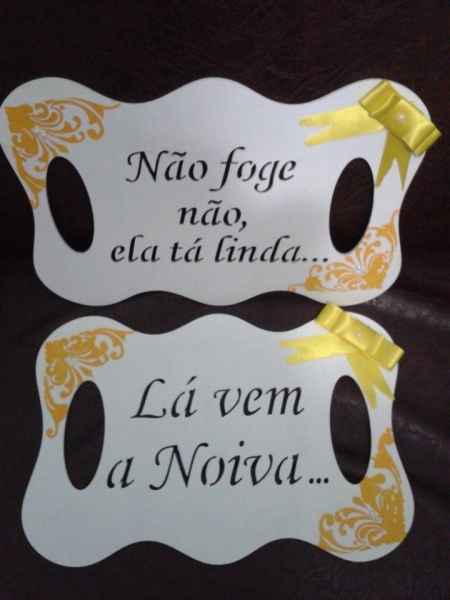 placa la vem a noiva