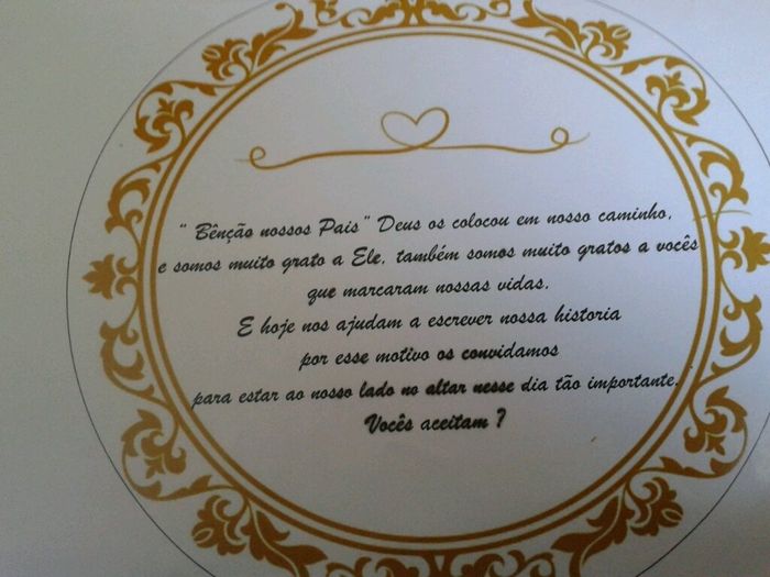Meu convite dos padrinhos diy vem ver - 1