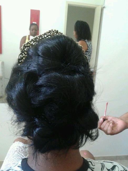 Meu teste de cabelo e maquiagem - 3