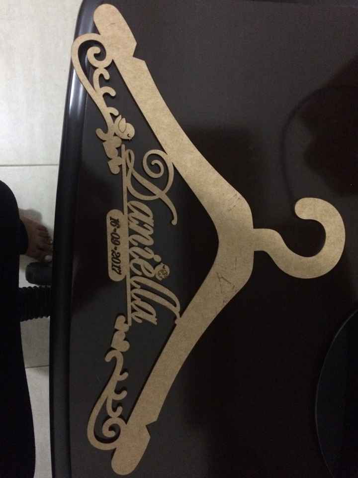 Meu cabide de noiva pronto pronto! - 1