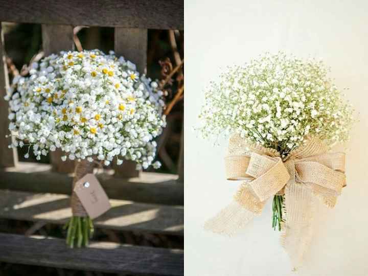 Maneiras de usar a flor mosquitinho no buquê de casamento. - 3