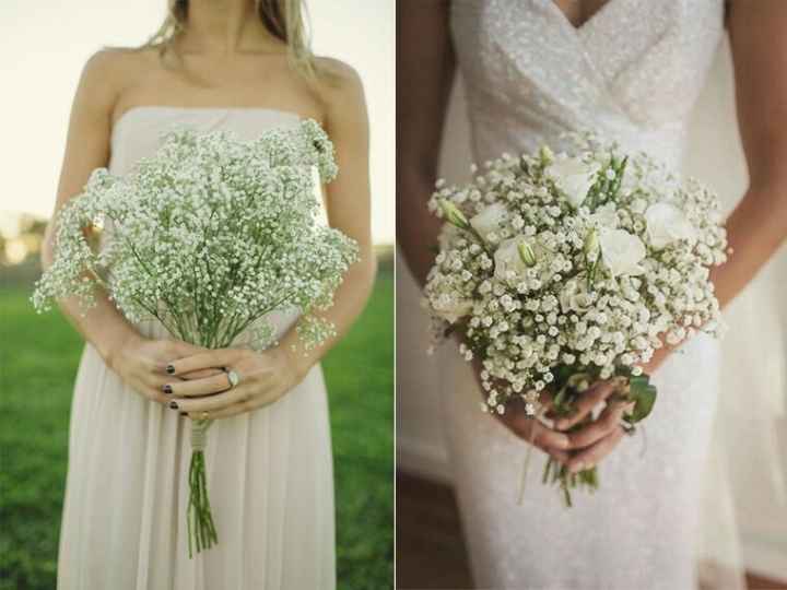 Maneiras de usar a flor mosquitinho no buquê de casamento. - 9