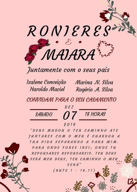 Meu convite do dia c vem ver 😊😉 - 1