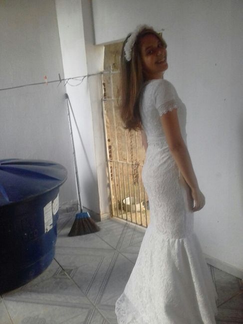  Vestido do pré wedding  com calda! - 2