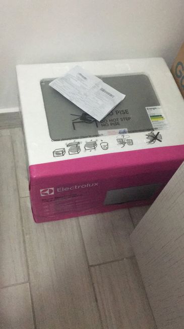 Meu microondas chegou. 😍😍😍 2