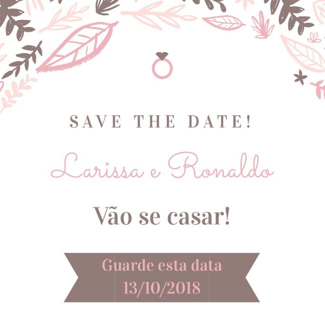 Save the date - Qual escolher? Quando mandar? 2