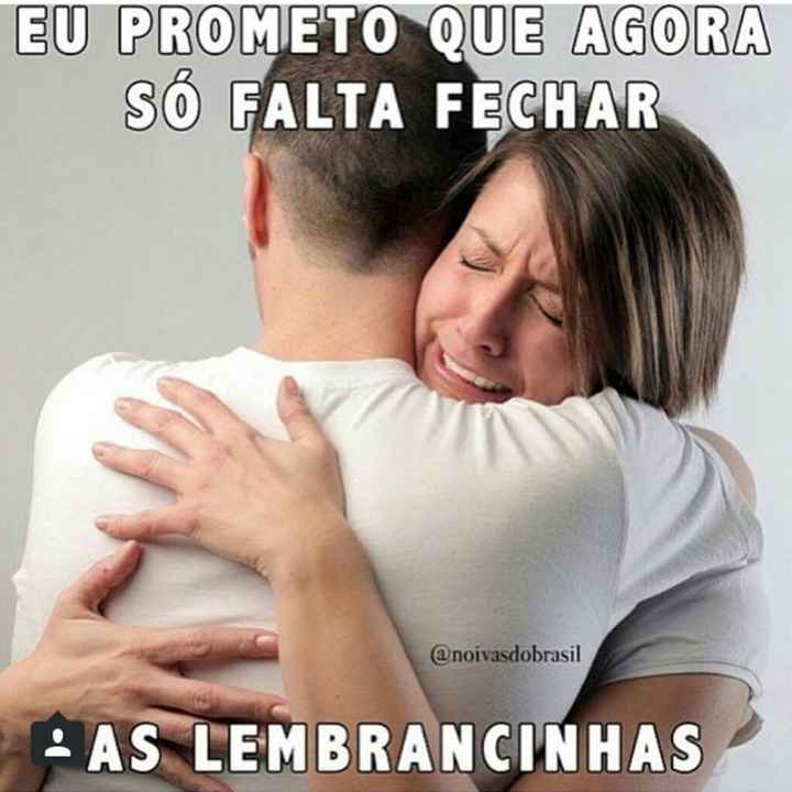 Só falta as lembrancinhas