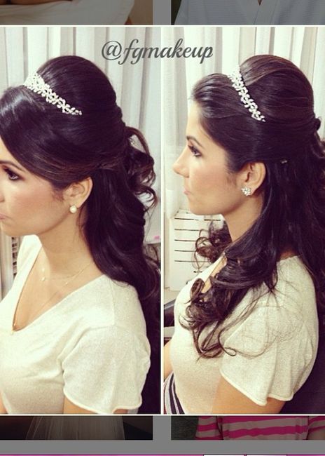 Penteado com tiara
