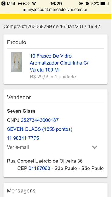 Lembrancinha das madrinhas - 1