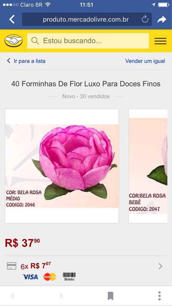 Forminhas para doces finos - 1