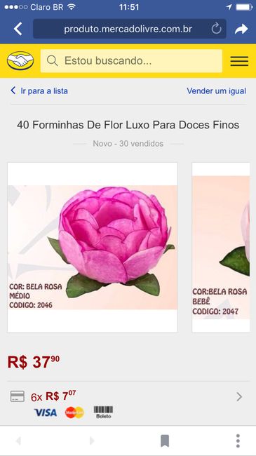 Forminhas para doces finos - 1
