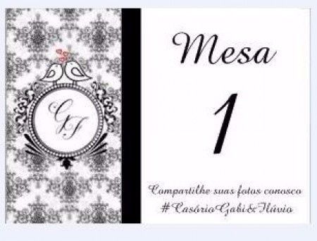 marcadores de mesa