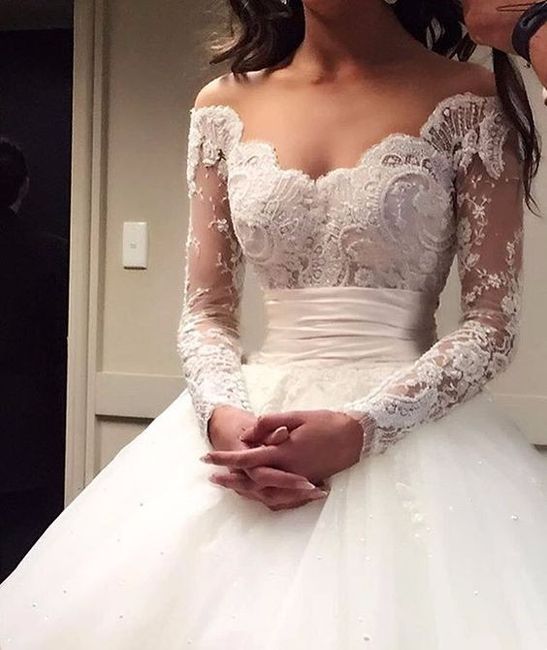 Vestido dos sonhos: manga comprida rendado! 2