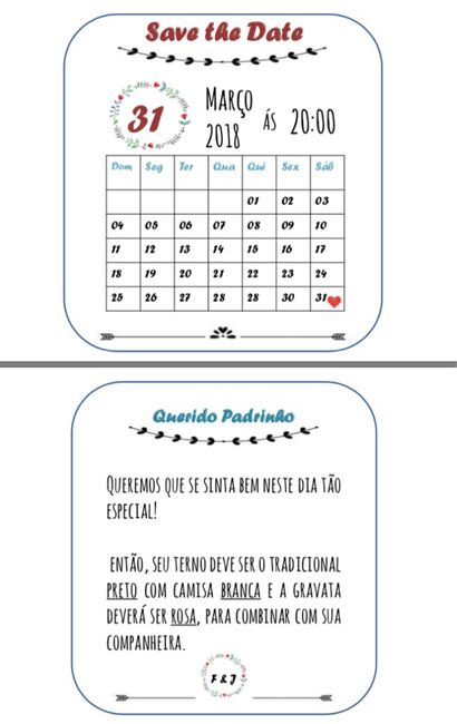  Nossa arte - convite dos padrinhos #diy - 3