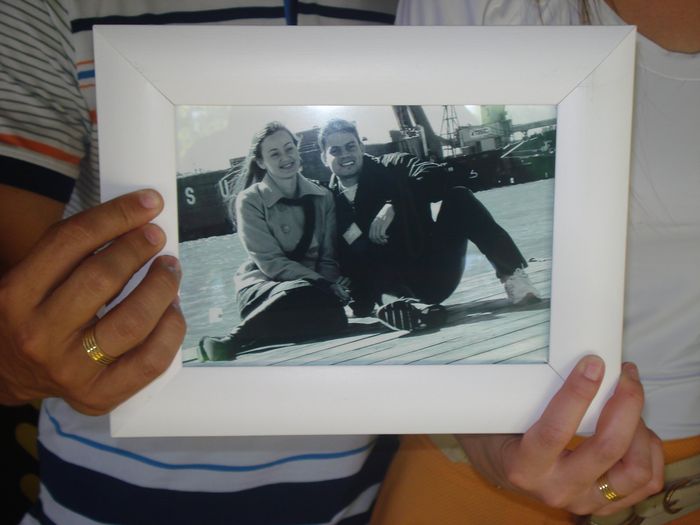 foto na mesa
